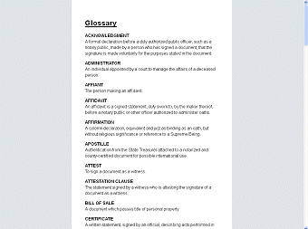 Preview of Glossary